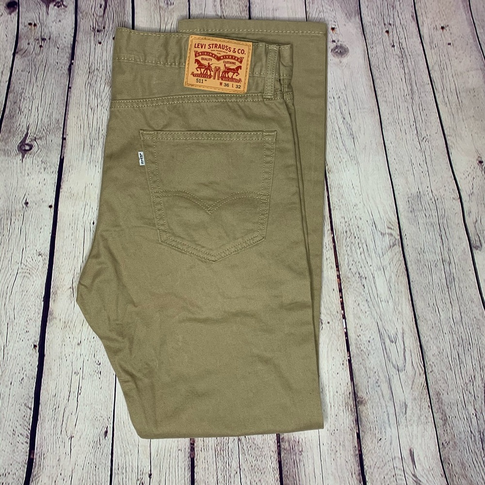 Levi 511 Slim Tan Size 36